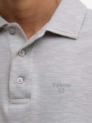 Barbour® Grey Hepple 100% Cotton Polo Shirt - Image 1 of 5