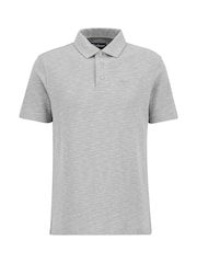 Barbour® Grey Hepple 100% Cotton Polo Shirt - Image 4 of 5