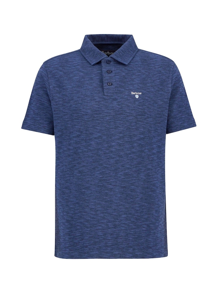 Barbour® Blue Hepple 100% Cotton Polo Shirt - Image 5 of 5