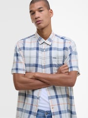 Barbour® Cream Croft Short Sleeve Summer Shirt - Image 3 of 5