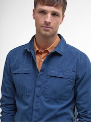 Barbour® Blue Castlebay Garment Dyed 100% Cotton Overshirt - Image 3 of 5