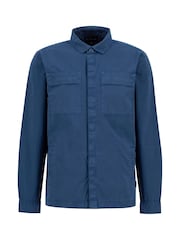 Barbour® Blue Castlebay Garment Dyed 100% Cotton Overshirt - Image 5 of 5