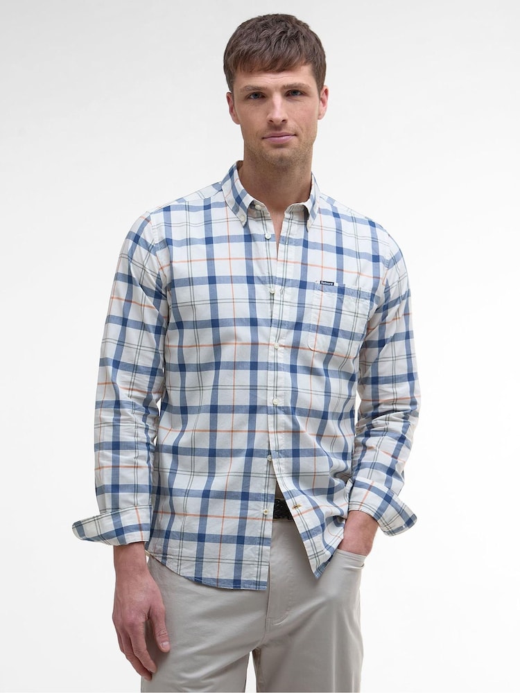 Barbour® Cream Rawley Tailored 100% Cotton Shirt - Image 1 of 5