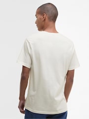 Barbour® White 100% Cotton Moorside Logo T-Shirt - Image 2 of 4