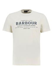 Barbour® White 100% Cotton Moorside Logo T-Shirt - Image 4 of 4