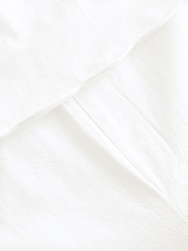 White Sleeveless Scallop Edged Playsuit - Image 9 of 9