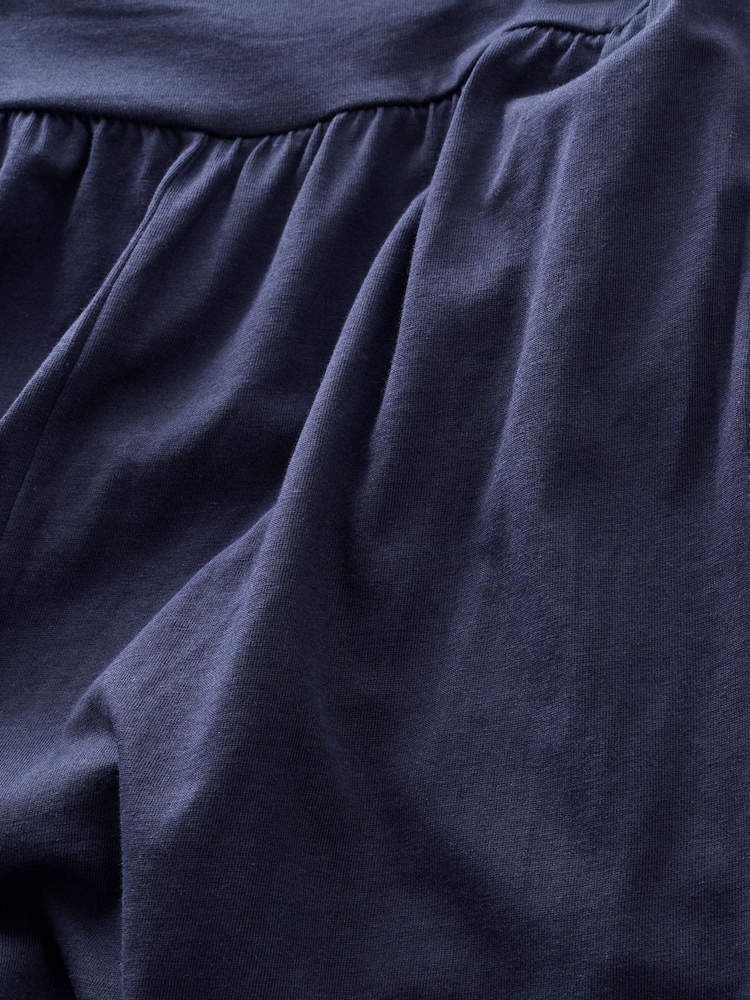 Navy Blue Bandeau Jersey 100% Cotton Jumpsuit - Image 7 of 8