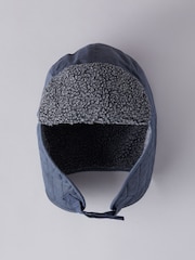Lakeland Leather Wax Quilted Trapper 100% Cotton Winter Hat - Imagen 1 de 4