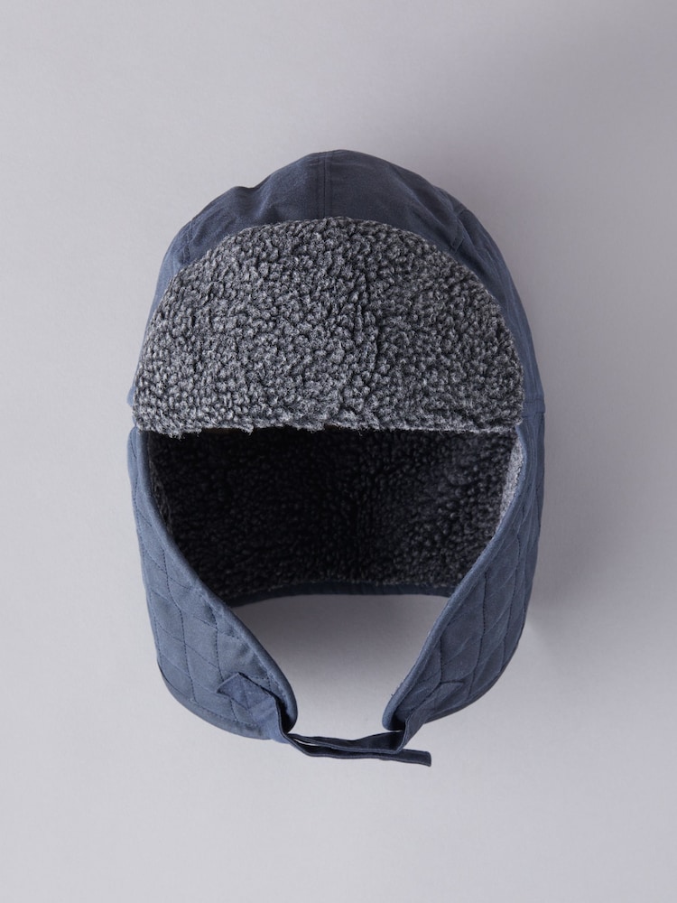Lakeland Leather Wax Quilted Trapper 100% Cotton Winter Hat - Imagen 1 de 4
