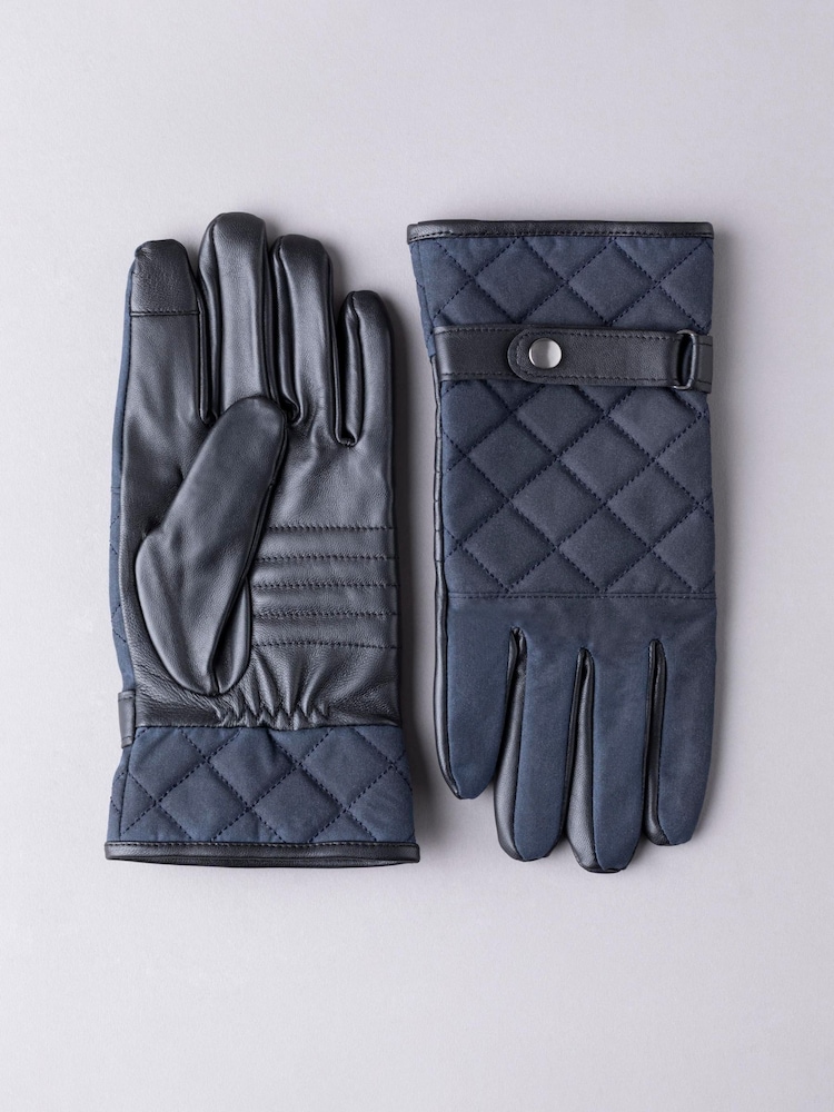 Guantes acolchados con diseño encerado de algodón 100 % de Lakeland Leather - Imagen 1 de 3
