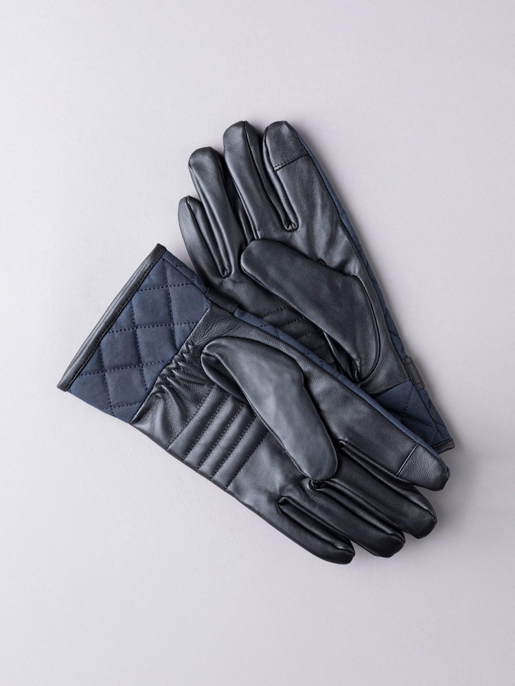 Guantes acolchados con diseño encerado de algodón 100 % de Lakeland Leather - Imagen 3 de 3