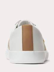 Lauren Ralph Lauren Janson Logo Leather Trainers - Image 4 of 4