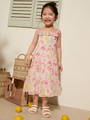 Friends Like These Ivory Square Neck Floral Tiered Dress (3-12yrs) - Image 1 of 4