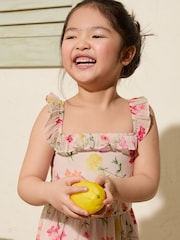 Friends Like These Ivory Square Neck Floral Tiered Dress (3-12yrs) - Image 2 of 4