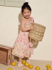 Friends Like These Ivory Square Neck Floral Tiered Dress (3-12yrs) - Image 3 of 4