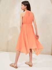 Lipsy Halter Ruffle Hanky Hem Occasion Dress (5-16yrs) - Imagen 4 de 4