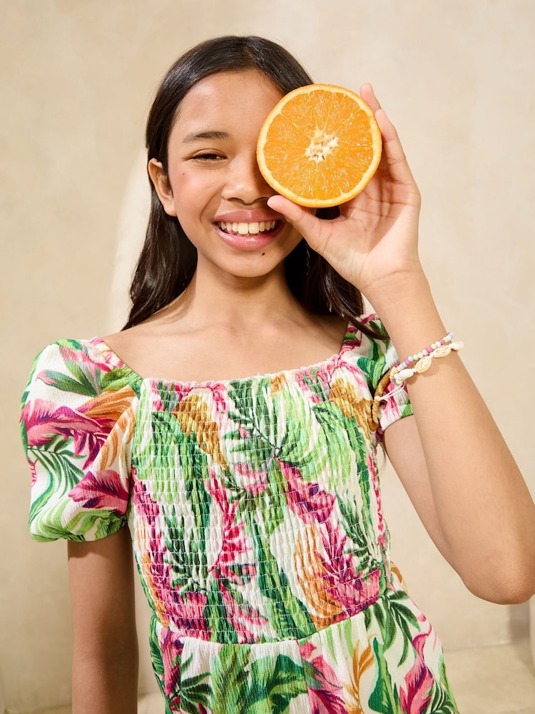 Lipsy Crinkle Jersey Holiday Shop Playsuit (5-16yrs) - Imagen 2 de 4
