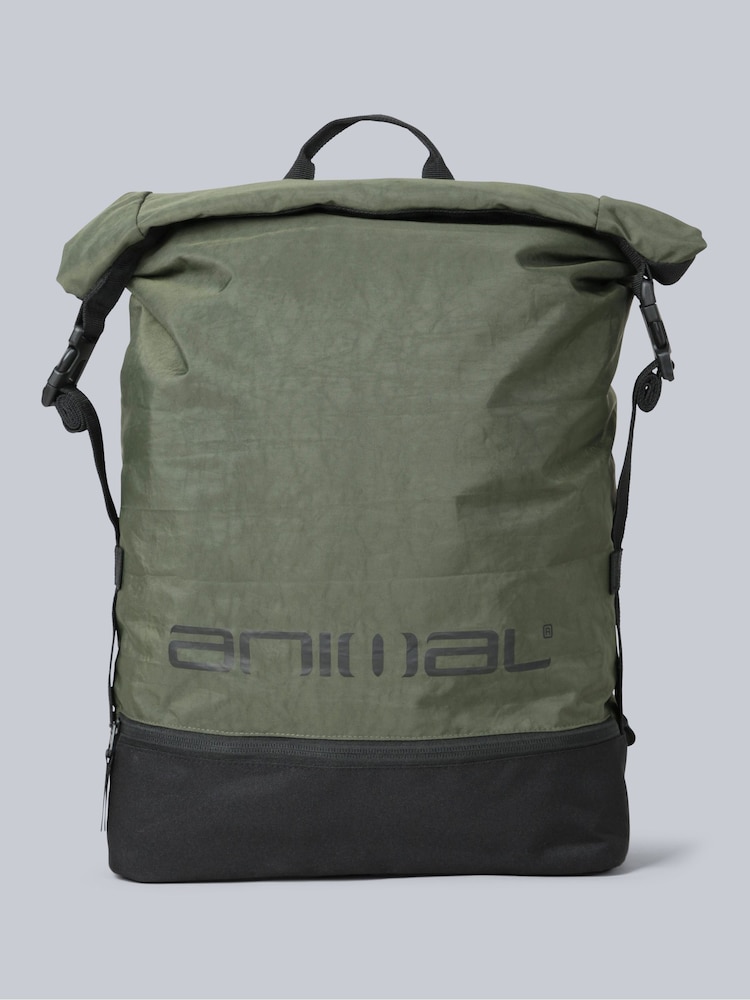 Animal Green Roll Top Backpack 30L - Image 1 of 11 Animal Green Roll Top Backpack 30L - Image 1 of 11