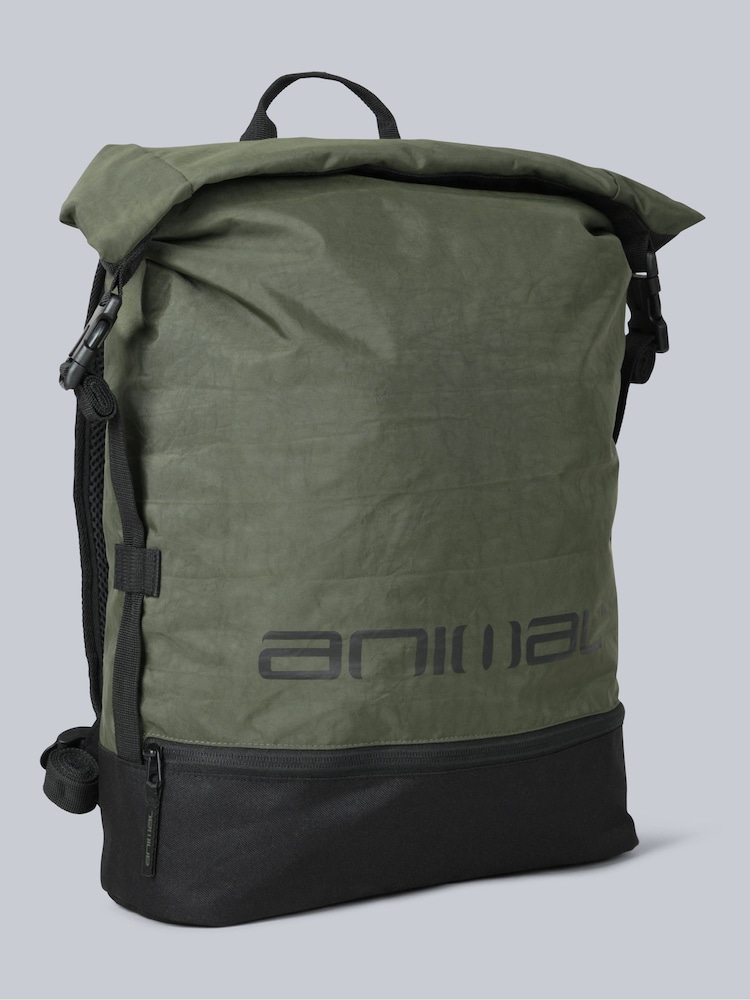 Animal Green Roll Top Backpack 30L - Image 2 of 11 Animal Green Roll Top Backpack 30L - Image 2 of 11
