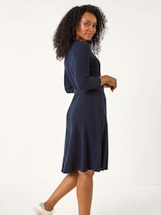 Roman Petite Kleid mit gerippter Taillenbindung und Detail - Bild 3 von 5