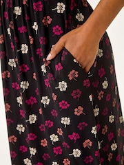 Roman Red Petite Floral Ruched Detail Dress - Image 5 of 5