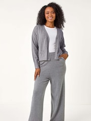 Roman Grey Petite Knitted Trousers - Image 2 of 5