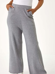 Roman Grey Petite Knitted Trousers - Image 4 of 5