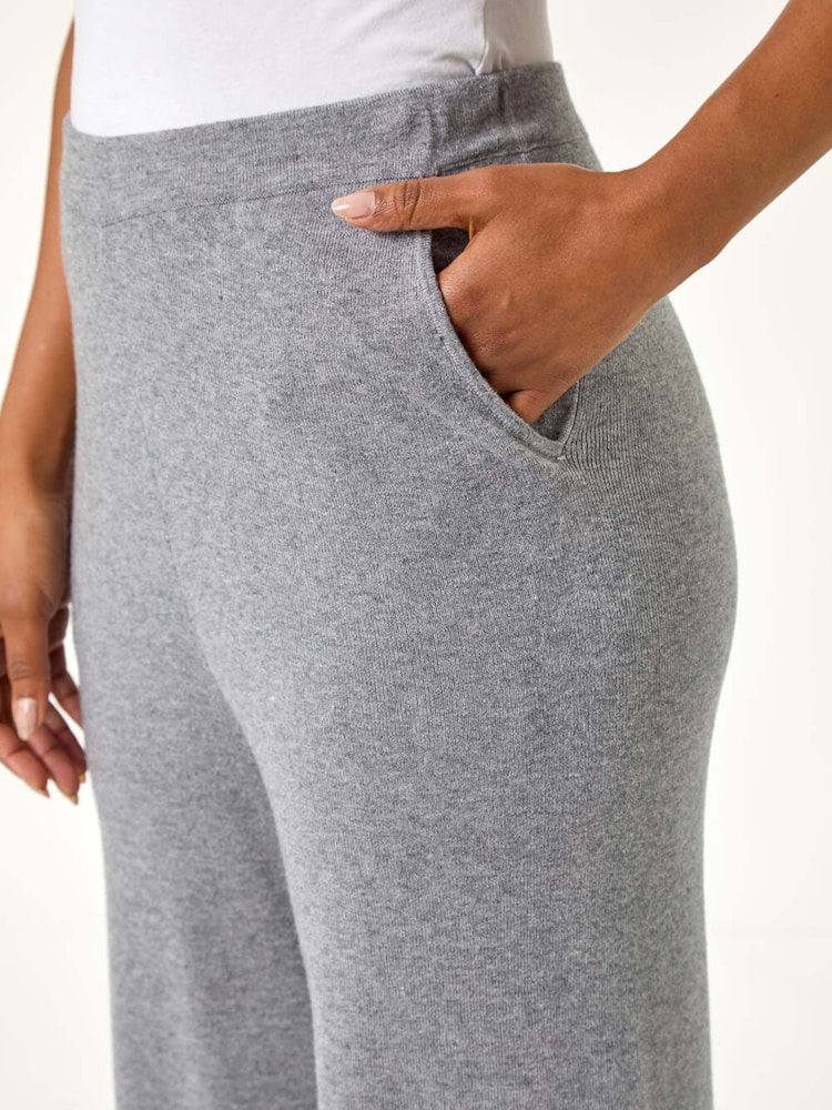Roman Grey Petite Knitted Trousers - Image 5 of 5