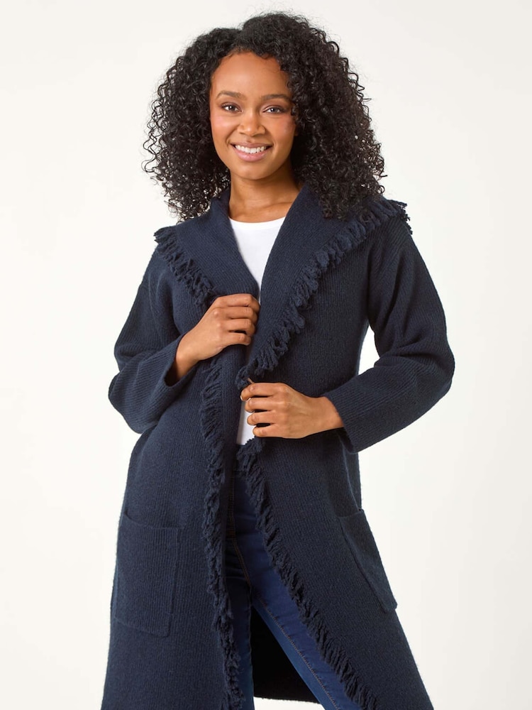 Cardigan Roman Petite Tassle com detalhe de bolso - Imagem 1 de 5