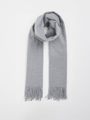 JD Williams Grey Wool Winter Blanket Scarf - Image 1 of 4