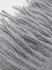 JD Williams Grey Wool Winter Blanket Scarf - Image 3 of 4
