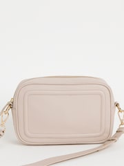 JD Williams Cream Real Leather Camera Bag - Image 1 of 4