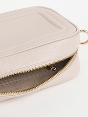 JD Williams Cream Real Leather Camera Bag - Image 3 of 4