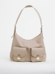 JD Williams Natural PU Utility Shoulder Bag - Image 1 of 3