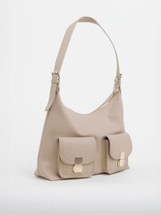 JD Williams Natural PU Utility Shoulder Bag - Image 3 of 3
