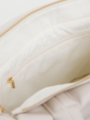 Simply Be Cream Soft Volume PU Tote Bag - Image 3 of 4