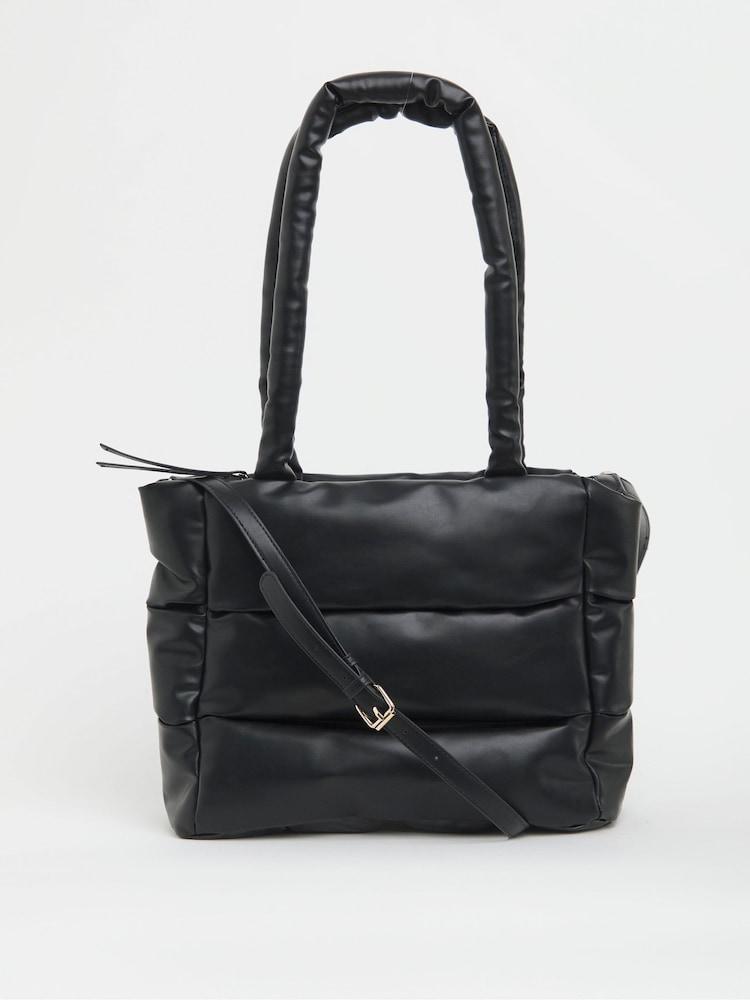 Negru - Simply Be Soft Volume PU Tote Bag - Imaginea 1 din 4