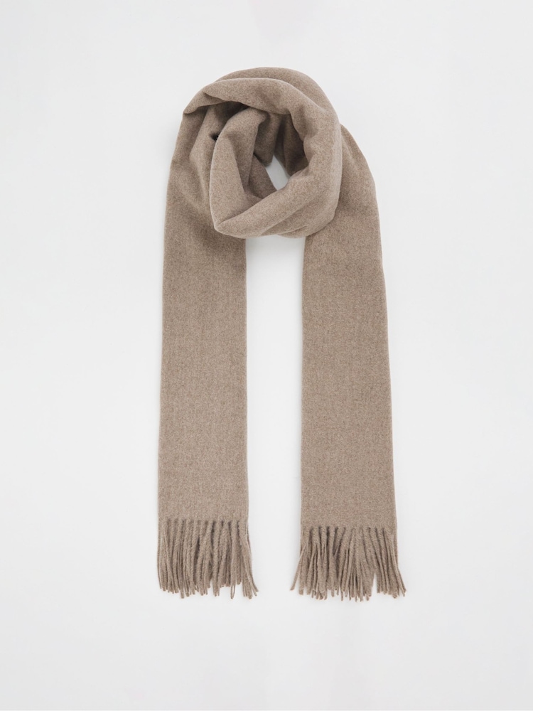 JD Williams Brown Wool Winter Blanket Scarf - Image 1 of 4