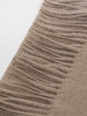 JD Williams Brown Wool Winter Blanket Scarf - Image 2 of 4