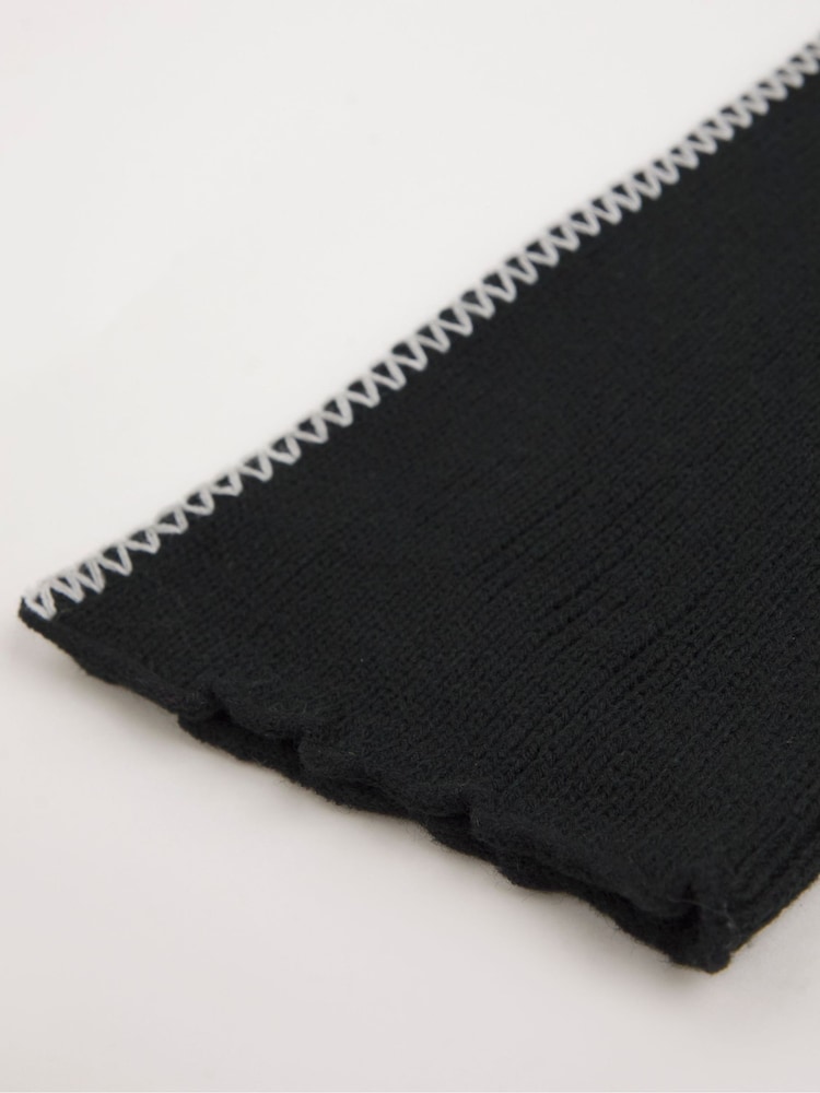 Simply Be Black Hooded Scarf - Image 2 of 4