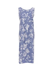 Cyberjammies Blue Nora Rose Woven Long Nightdress - Image 4 of 4