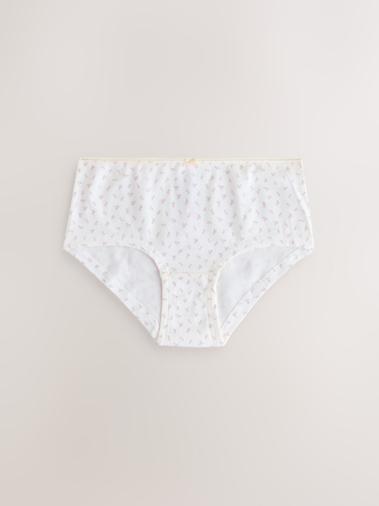 Floral Print Hipster Briefs 5 Pack (2-16yrs) - Image 2 of 9 Floral Print Hipster Briefs 5 Pack (2-16yrs) - Image 2 of 9