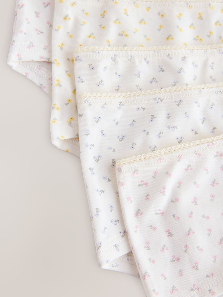 Floral Print Hipster Briefs 5 Pack (2-16yrs) - Image 9 of 9 Floral Print Hipster Briefs 5 Pack (2-16yrs) - Image 9 of 9