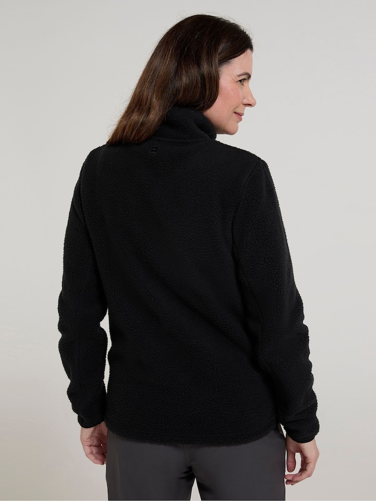 Mountain Warehouse Black Womens Monsal Button Neck Fleece - Image 2 of 9