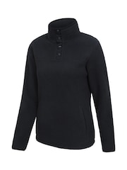 Mountain Warehouse Black Womens Monsal Button Neck Fleece - Image 8 of 9