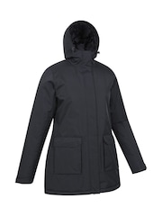 Mountain Warehouse Black Womens Ranger Water Resistant Padded Parka Jacket - Image 3 of 5