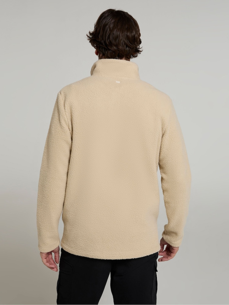 Mountain Warehouse Natural Mens Ted Half-Zip Fleece - Image 4 of 4