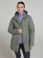 Mountain Warehouse Green Ranger Water Resistant Padded Parka Jacket - Image 3 of 9