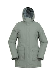 Mountain Warehouse Green Ranger Water Resistant Padded Parka Jacket - Image 5 of 9