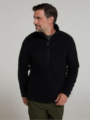 Mountain Warehouse Black Ted Mens Half-Zip Fleece - Image 2 of 4